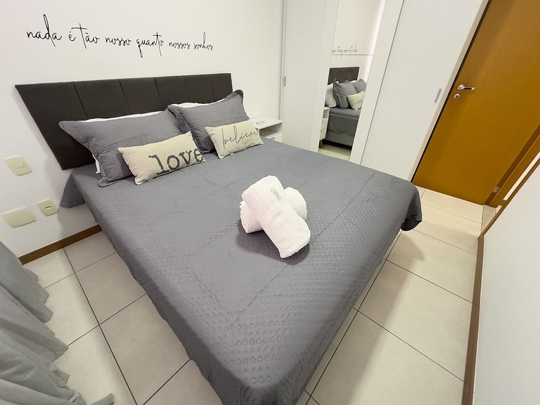 Apê com linda vista para o mar