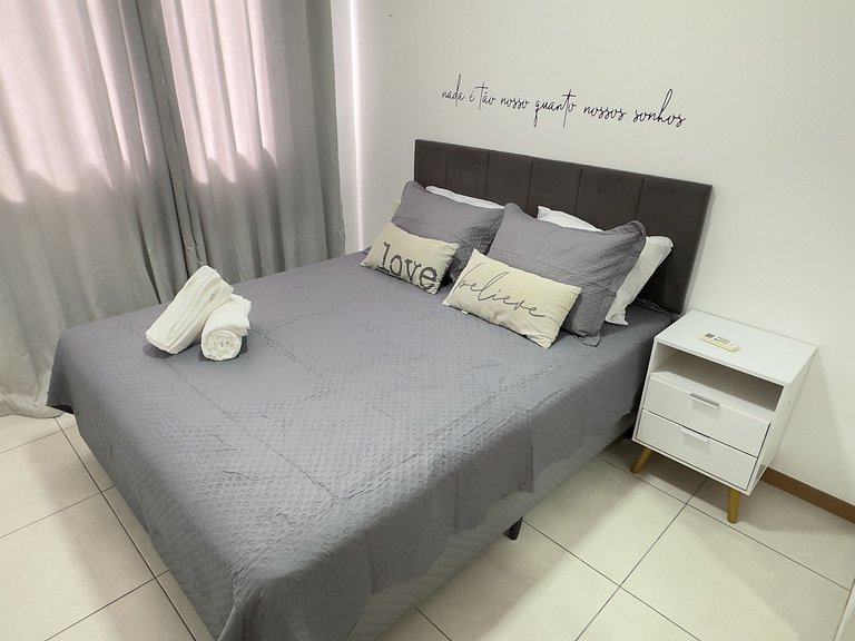 Apê com linda vista para o mar