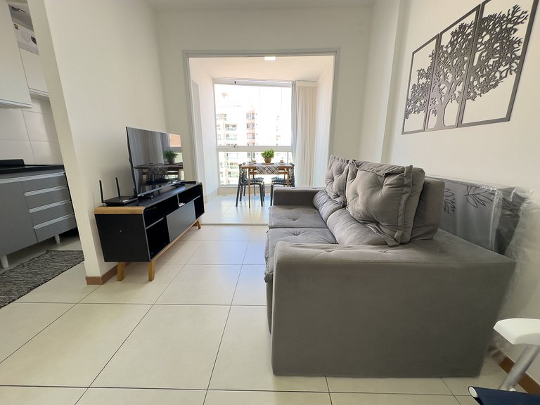 Apê com linda vista para o mar