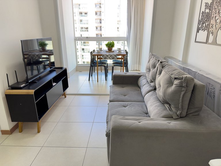 Apê com linda vista para o mar