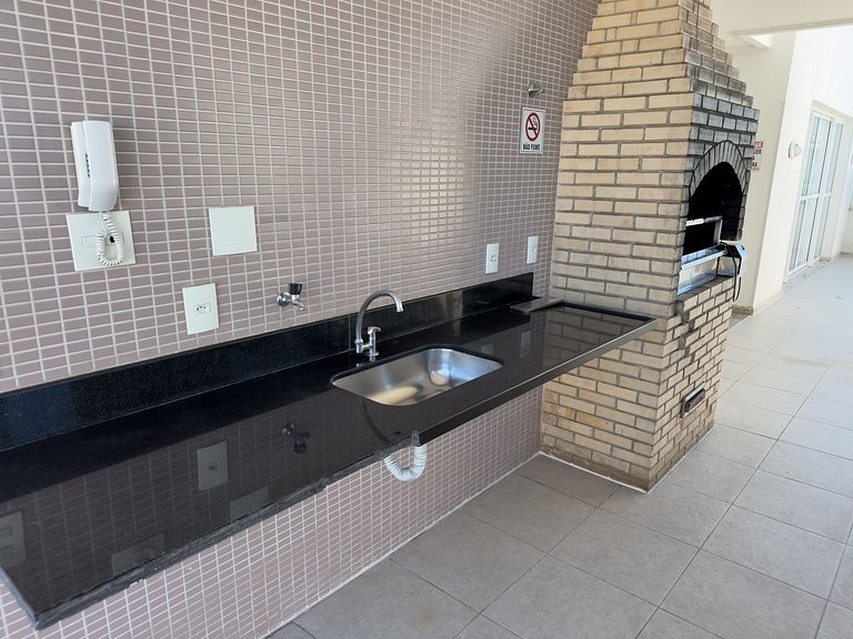 Apê com linda vista para o mar