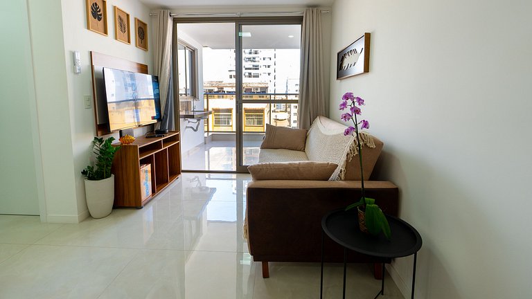 Apto Equipado|Ar Todos os Ambientes|Perto da Praia