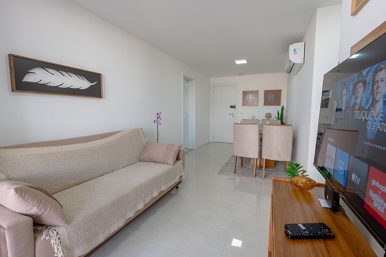 Apto Equipado|Ar Todos os Ambientes|Perto da Praia