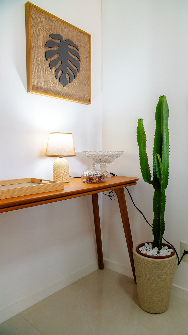 Apto Equipado|Ar Todos os Ambientes|Perto da Praia