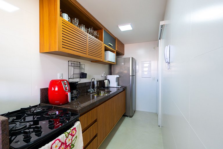 Apto Equipado|Ar Todos os Ambientes|Perto da Praia