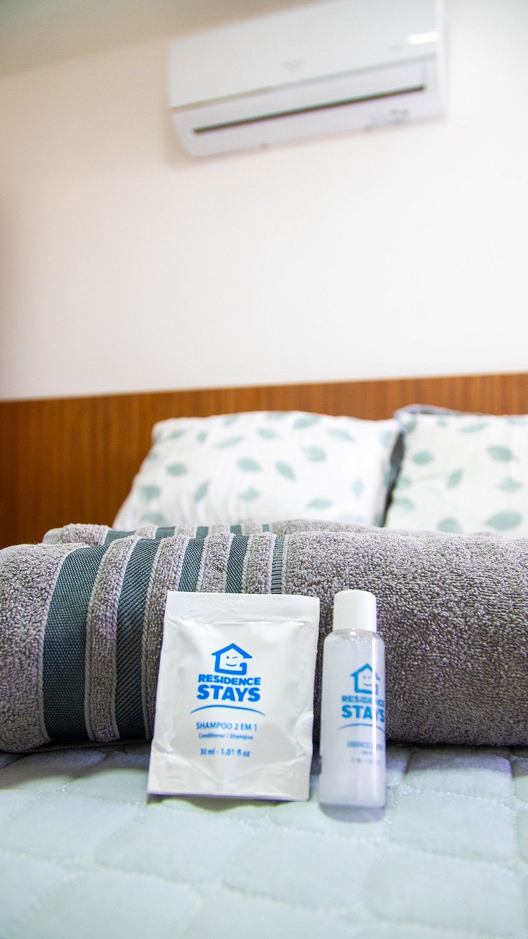 Apto Equipado|Ar Todos os Ambientes|Perto da Praia