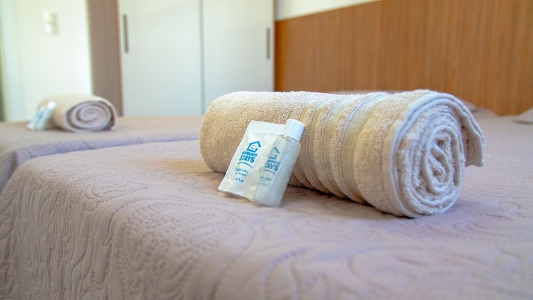 Apto Equipado|Ar Todos os Ambientes|Perto da Praia