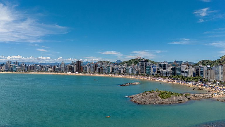 Apto Equipado|Ar Todos os Ambientes|Perto da Praia