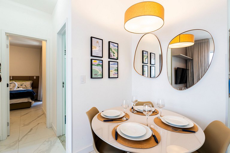 2 quartos a poucos metros da Praia