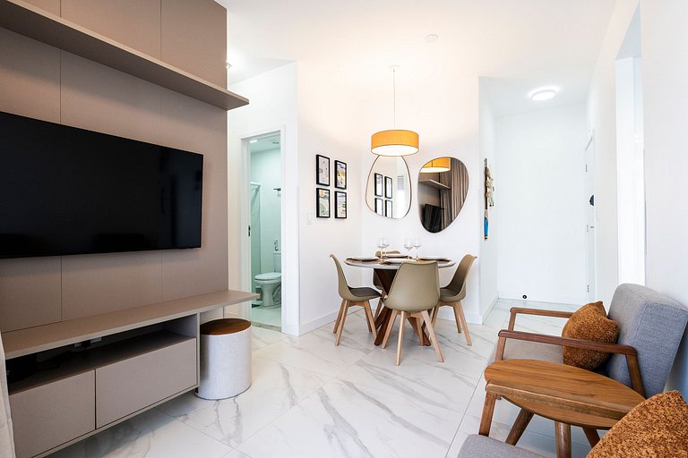 2 quartos a poucos metros da Praia