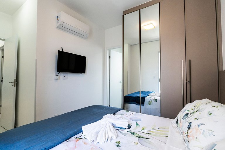 2 quartos a poucos metros da Praia