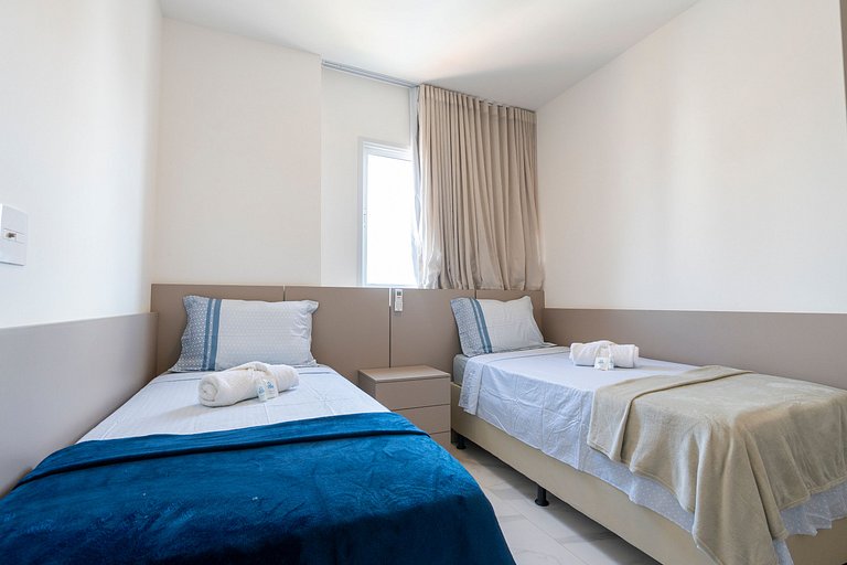 2 quartos a poucos metros da Praia