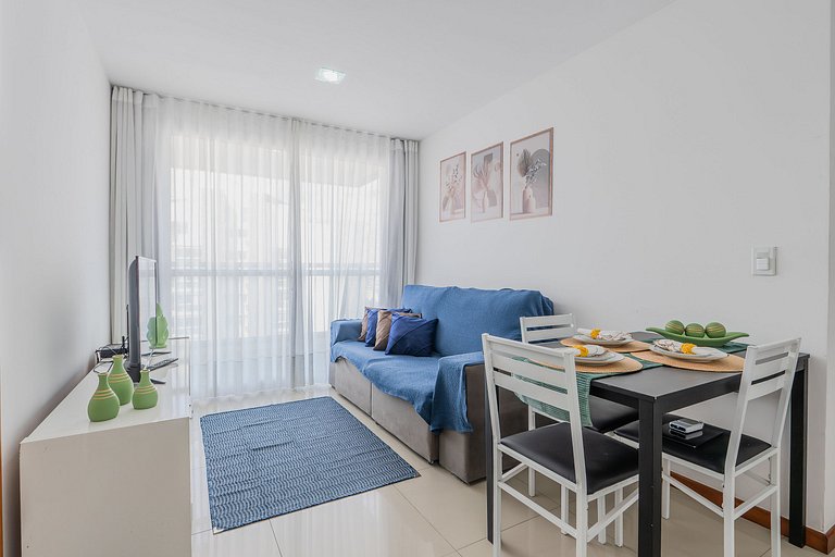 Apto 1 Qto Premium | Amplo, Planejado e com Suíte