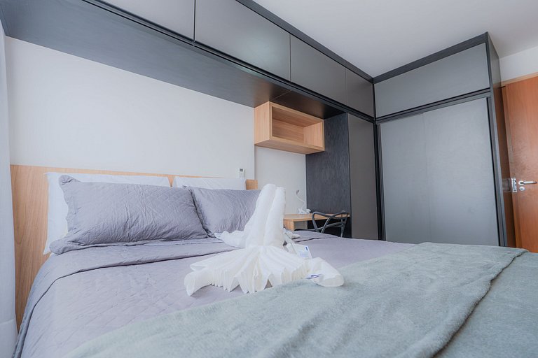 Apto 1 Qto Premium | Amplo, Planejado e com Suíte