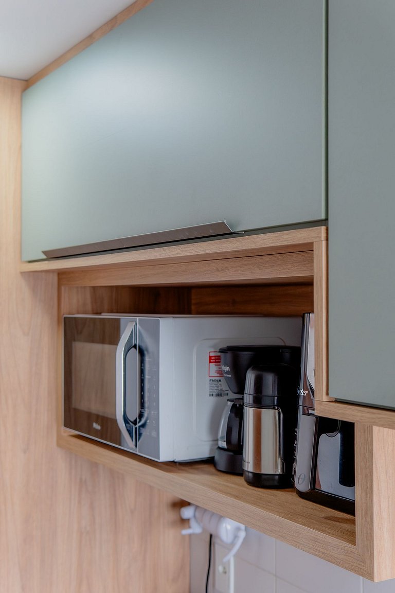 Apto 1 Qto Premium | Amplo, Planejado e com Suíte