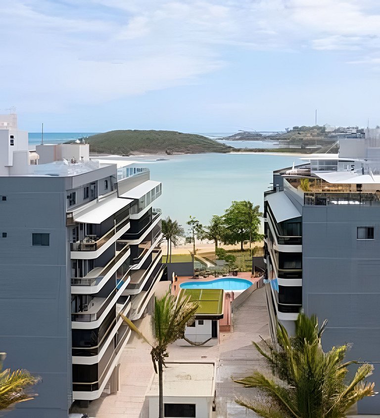 Pé na areia em Peracanga