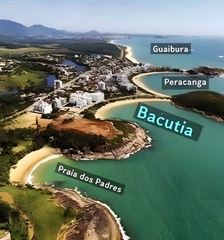 Pé na areia em Peracanga