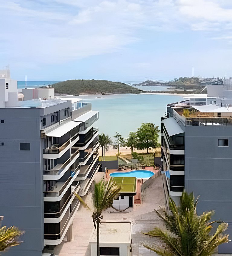 Pé na areia em Peracanga