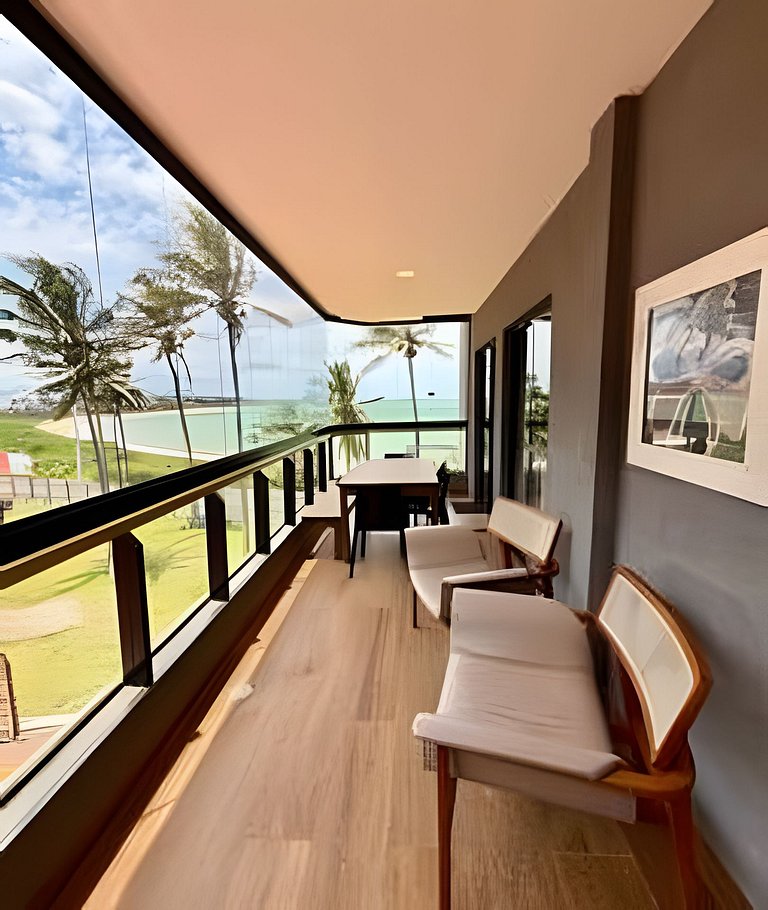 Pé na areia em Peracanga