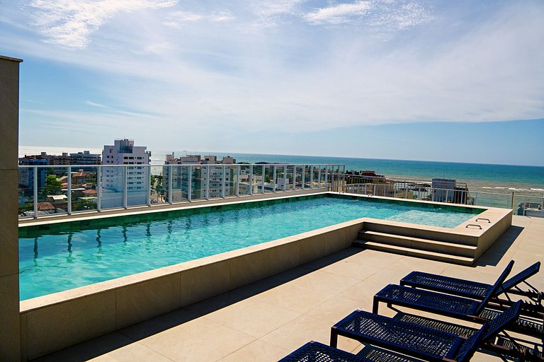 Luxo e Conforto na Quadra do Mar Peracanga 3 Qtos